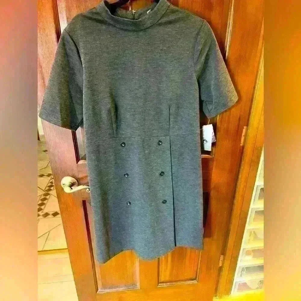 Sharagano grey dress- NWT